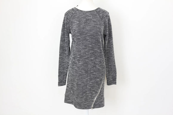 Woolies Classic Black & White Knit Dress – Timeless Soft Knit | Size XS | Pre-Loved