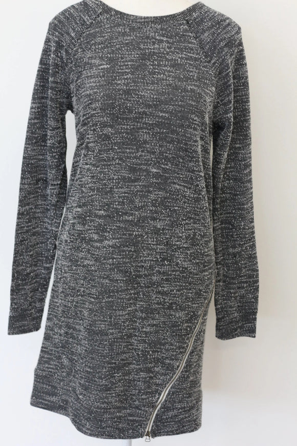 Woolies Classic Black & White Knit Dress – Timeless Soft Knit | Size XS | Pre-Loved