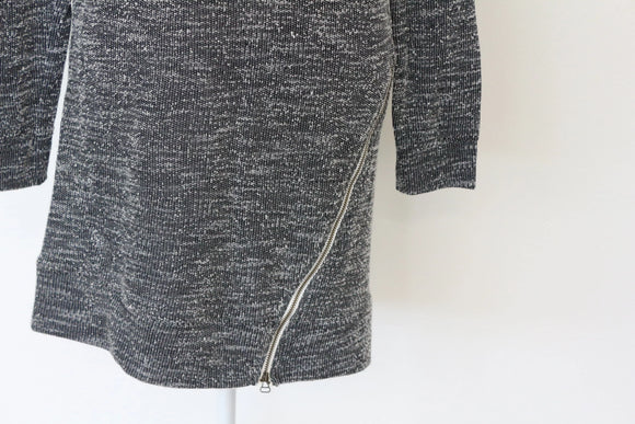 Woolies Classic Black & White Knit Dress – Timeless Soft Knit | Size XS | Pre-Loved