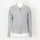 Woolies Classic Grey Zip-Up Jersey – Soft Knit Everyday Layer | Size M | Pre-Loved-1