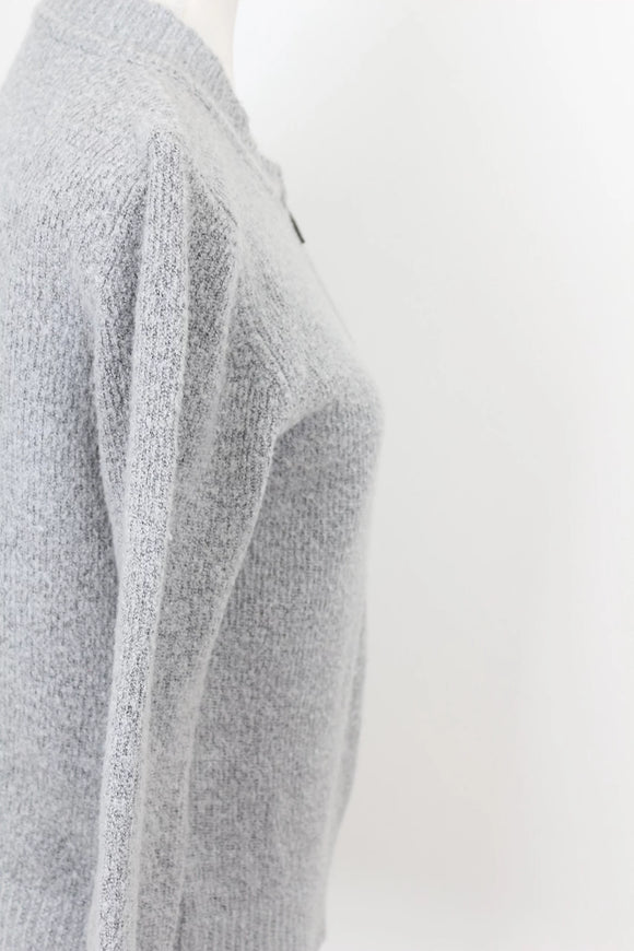 Woolies Classic Grey Zip-Up Jersey – Soft Knit Everyday Layer | Size M | Pre-Loved