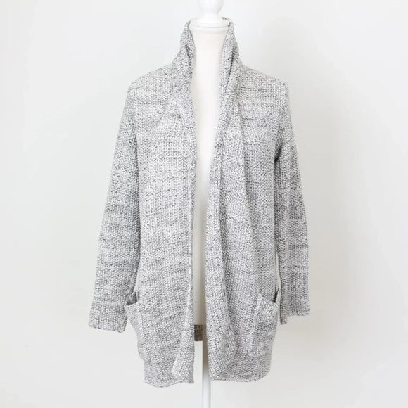 Zara Black & White Cardigan – Designer Knit Staple | Size M | Pre-Loved