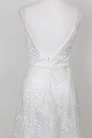 Geometric Embroidery Wedding Dress – Intricate Patterned Bridal Gown | Size S | Brand New-7