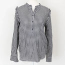 H&M Classic Black & White Gingham Shirt – Timeless Button-Up | Size 8 | Pre-Loved-1