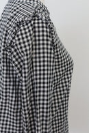H&M Classic Black & White Gingham Shirt – Timeless Button-Up | Size 8 | Pre-Loved-3