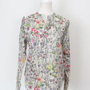H&M Crisp White Floral Shirt – Lightweight Versatile Everyday Top | Size 8 | Pre-Loved-1