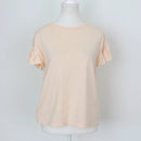 Woolies Vintage Coral T-Shirt – Distinctive Accent Sleeves | Size S | Pre-Loved-1