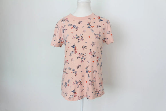 Woolies Vintage Pink Floral Blouse – Timeless Classic Print | Size M | Pre-Loved