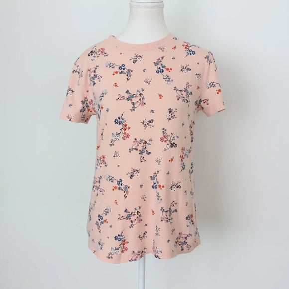 Woolies Vintage Pink Floral Blouse – Timeless Classic Print | Size M | Pre-Loved
