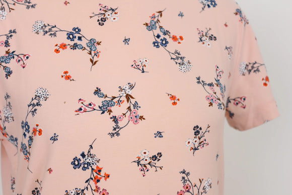 Woolies Vintage Pink Floral Blouse – Timeless Classic Print | Size M | Pre-Loved
