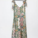 YDE Striking Bohemian Print Satin Jumpsuit – Luxe Boho Day to Evening | Size S | Brand New-1