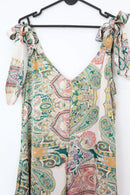 YDE Striking Bohemian Print Satin Jumpsuit – Luxe Boho Day to Evening | Size S | Brand New-2