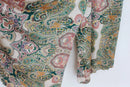 YDE Striking Bohemian Print Satin Jumpsuit – Luxe Boho Day to Evening | Size S | Brand New-3