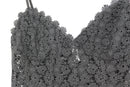 Vintage Black Crochet Bodysuit – Bold Statement Layering Piece | Size M | Pre-Loved-3