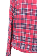 Woolies Vintage Plaid Winter Blouse – Classic Checked Timeless Layer | Size 10 | Pre-Loved-3