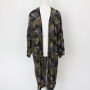 Forever 21 Vibrant Tropical Print Kimono – Lightweight Beach Cover-Up & Effortless Layer | Size S | Pre-Loved-1