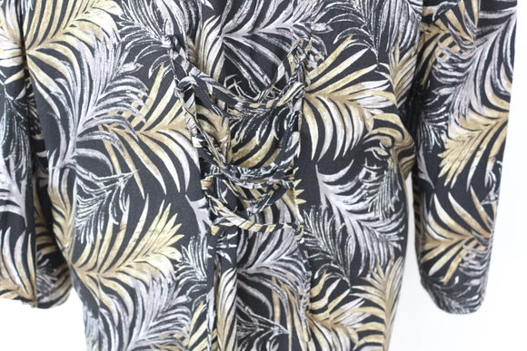 Forever 21 Vibrant Tropical Print Kimono – Lightweight Beach Cover-Up & Effortless Layer | Size S | Pre-Loved