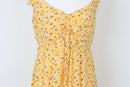 Refinery Fresh Yellow Floral Mini Dress – Lightweight Versatile Summer Style | Size 10 | Brand New-3