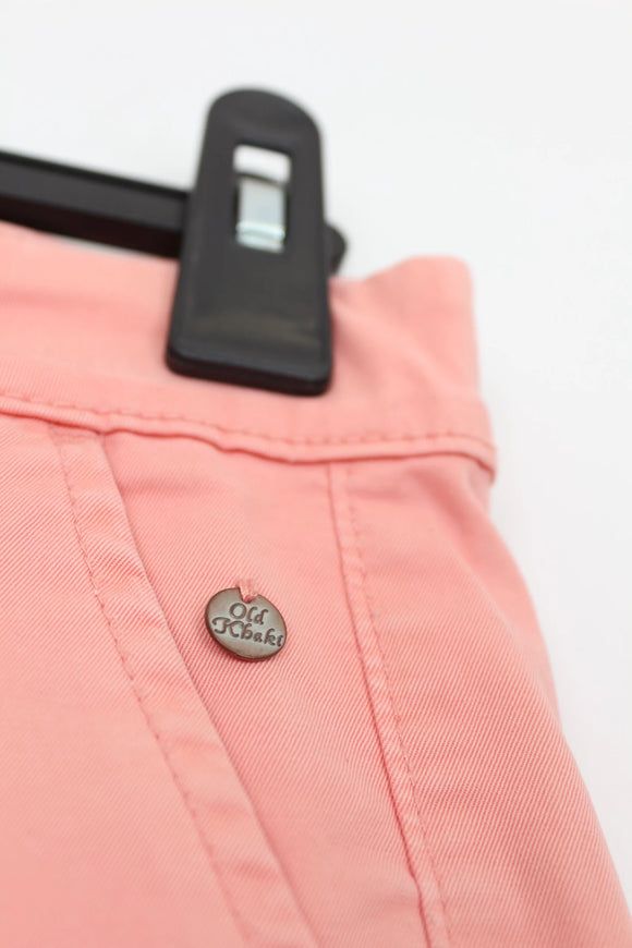 Old Khaki Vintage Coral Chino Shorts – Classic Cut Casual Summer Bottoms | Size 10 | Pre-Loved