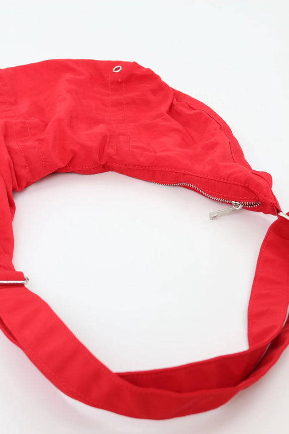 Stylish Red Convertible Hand & Sling Bag – Bold Pop of Colour Two-Way Crossbody | One Size | Pre-Loved