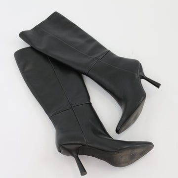 Poetry Black Pointed Knee-High Boots – Size 4