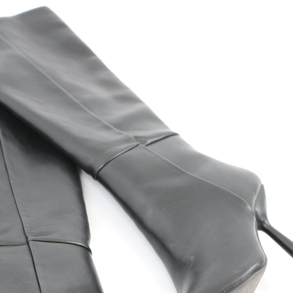 Poetry Black Pointed Knee-High Boots – Size 4