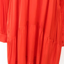 YDE Bright Red Satin Trapeze Dress | Size M-5