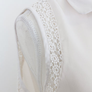 Woolworths White Chiffon Blouse | Size 10 - 0