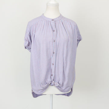 Rare Earth Blue & Red Stripe Blouse | Size 10