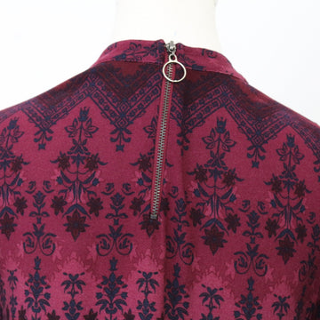 Woolworths Maroon Bohemian Print Long Sleeve Blouse | Size 10 - 0