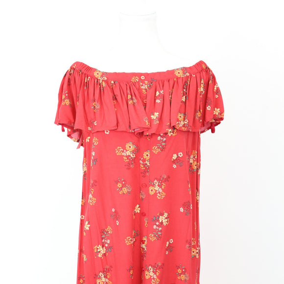 Refinery Red Off-the-Shoulder Dress | Size 10