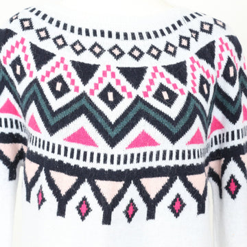 H&M White Printed Sweater | Size M - 0