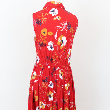 Rare Earth Red Floral Button-Up Dress | Size 10 - 0