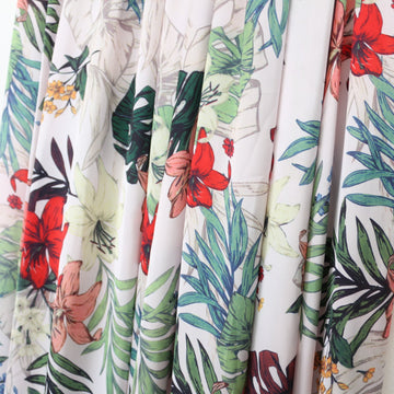 YDE Floral Satin Maxi Skirt | Size M - 0