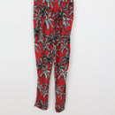 Mango Red Tropical Print Jumpsuit | Size M-3