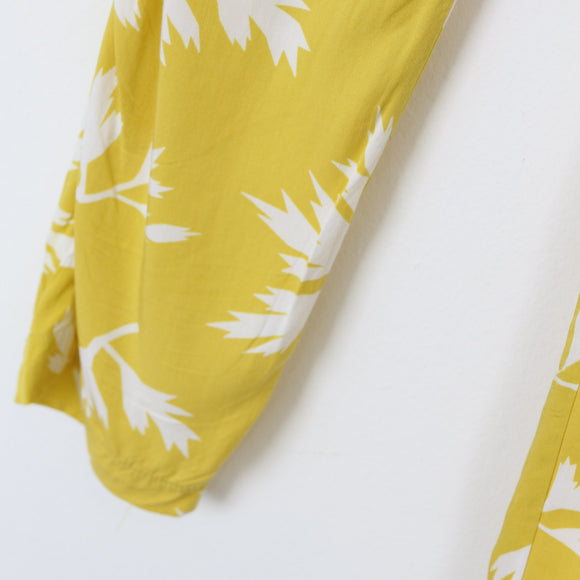 Rare Earth Yellow & White Summer Pants | Size 10
