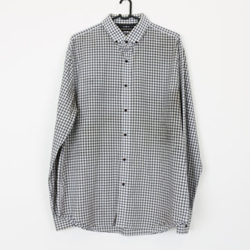 Country Road Black & White Plaid Shirt | Size L
