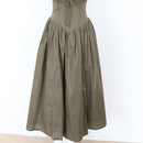 YDE Olive Green Midi Dress | Size M-4