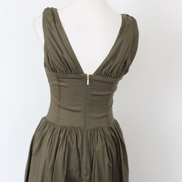 YDE Olive Green Midi Dress | Size M - 0