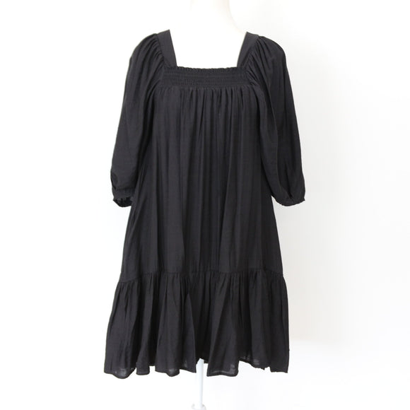 YDE Black Mini Puff Sleeve Dress (M)