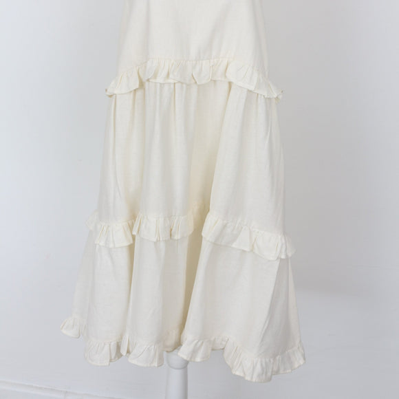YDE Cream Short Trapeze Dress (M)
