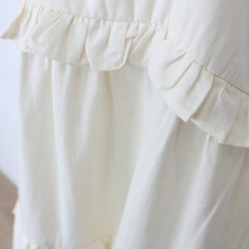 YDE Cream Short Trapeze Dress (M) - 0