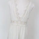 YDE White Embroidered Maxi Dress (M)-4