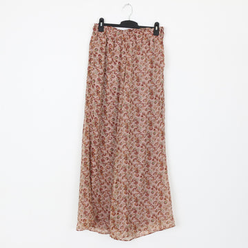 YDE Pink Chiffon Wide-Leg Pants (M)