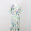 Poetry Floral Puff-Sleeve Maxi Dress, Size 8-1
