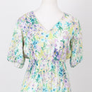 Poetry Floral Puff-Sleeve Maxi Dress, Size 8-4