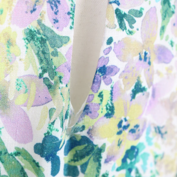 Poetry Floral Puff-Sleeve Maxi Dress, Size 8