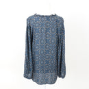 H&M Navy Patterned Blouse, Size 14-4