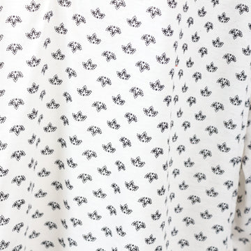 H&M White Patterned Blouse, Size XL - 0