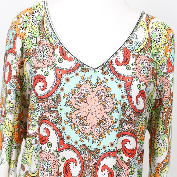 Melissa Paige Boho-Style Blouse, Size L